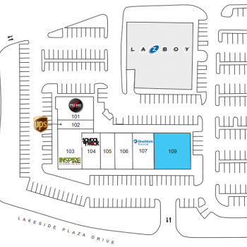 Plan of mall Lakeside Town Center