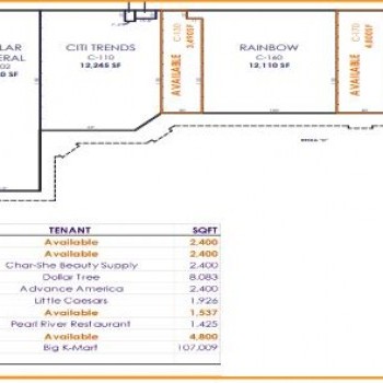 Plan of mall Lakewood Shopping Center