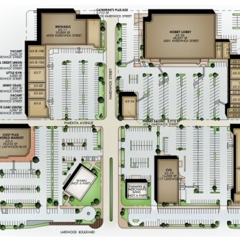 Plan of mall Lakewood Square