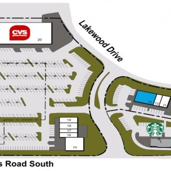Plan of mall Lakewood Village