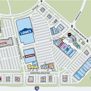 Plan of mall Las Palmas Marketplace