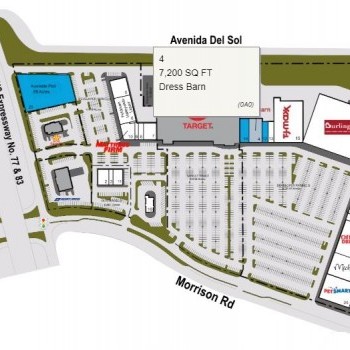 Plan of mall Las Tiendas Plaza