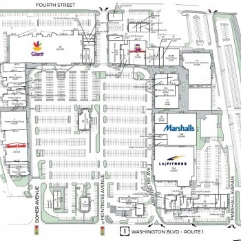 Plan of mall Laurel Shopping Center