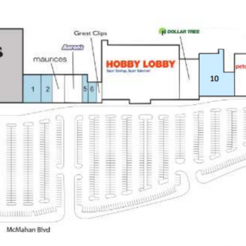 Plan of mall Legacy Crossing