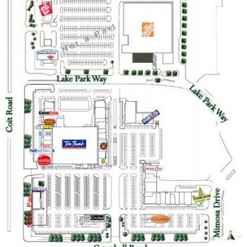 Plan of mall Lennox Center