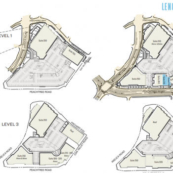 Plan of mall Lenox Marketplace