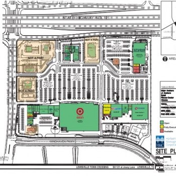 Plan of mall Lewisville Towne Crossing