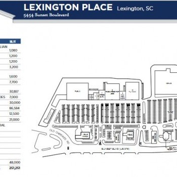 Plan of mall Lexington Place