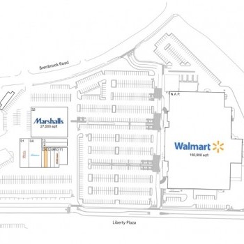 Plan of mall Liberty Plaza