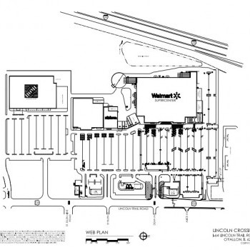 Plan of mall Lincoln Crossing - O'Fallon
