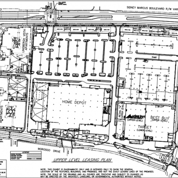 Plan of mall Lindbergh Plaza