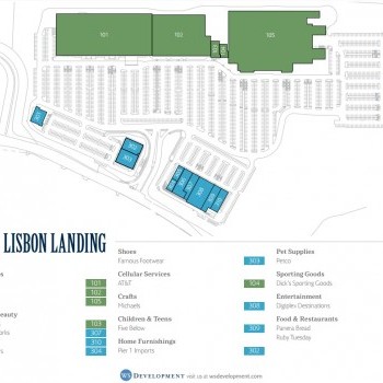 Plan of mall Lisbon Landing