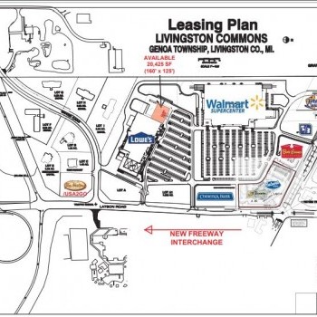 Plan of mall Livingston Commons