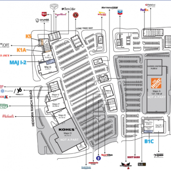 Plan of mall Lone Tree Plaza