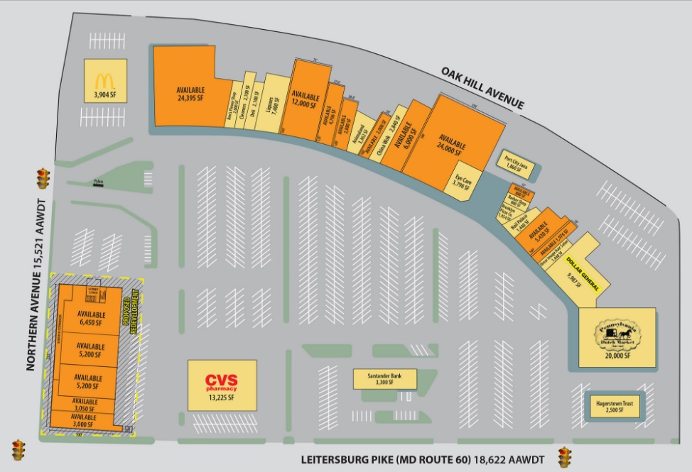 Longmeadow Shopping Center store list, hours, (location Hagerstown