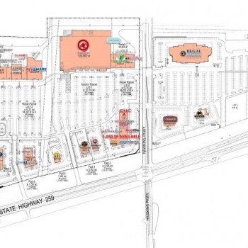 Plan of mall Longview Towne Crossing