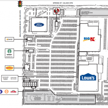 Plan of mall Los Altos Gateway