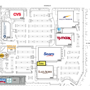 Plan of mall Los Altos Market Center