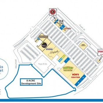 Plan of mall Louis Joliet Pointe