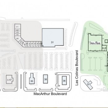 Plan of mall MacArthur Crossing I & II