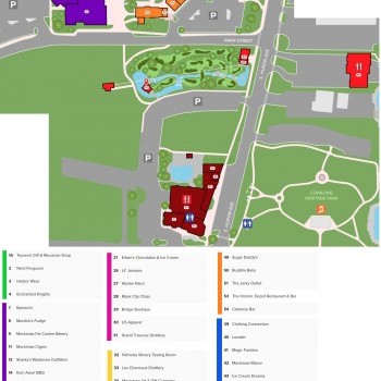Plan of mall Mackinaw Crossings