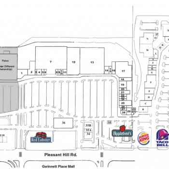 Plan of mall Mall Corners Shopping Center
