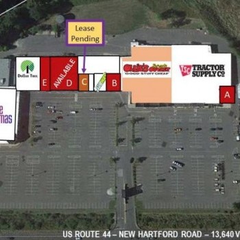 Plan of mall Mallory Brook Plaza