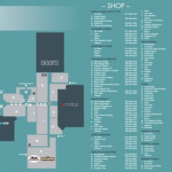 Plan of mall Manassas Mall