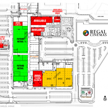 Plan of mall Manchester Center