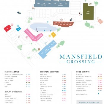 Plan of mall Mansfield Crossing