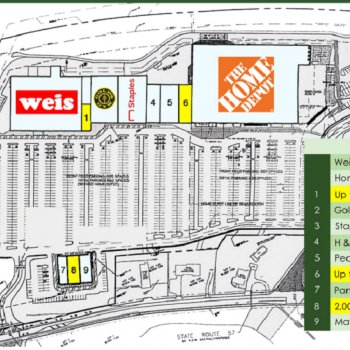 Plan of mall Mansfield Village Square