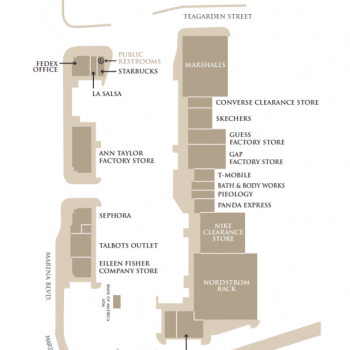 Plan of mall Marina Square Center