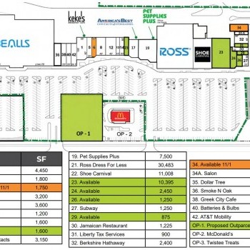 Plan of mall Mariner Square