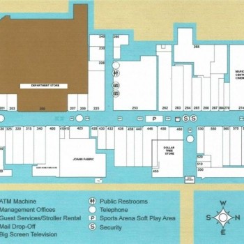 Plan of mall Marion Plaza