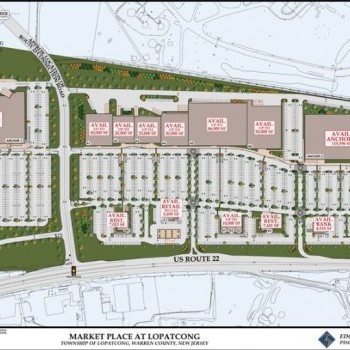 Plan of mall Market Place at Lopatcong