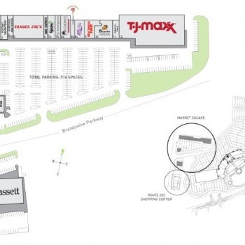 Plan of mall Market Square
