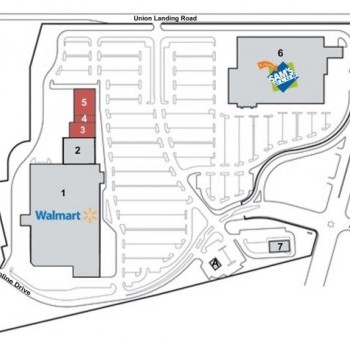Plan of mall Marketplace at Cinnaminson