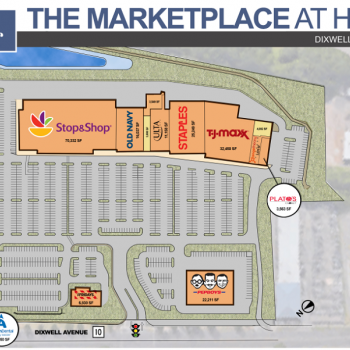 Plan of mall Marketplace at Hamden