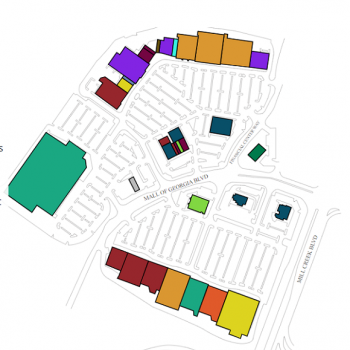 Plan of mall Marketplace at Millcreek