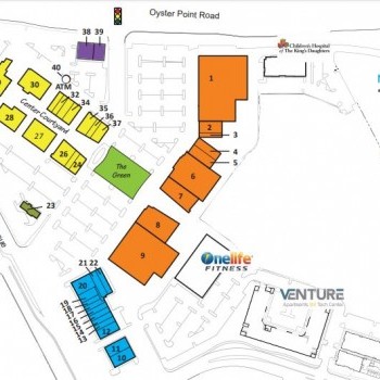Plan of mall Marketplace at Tech Center