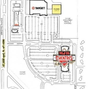 Plan of mall Marketplace Court Shopping Center