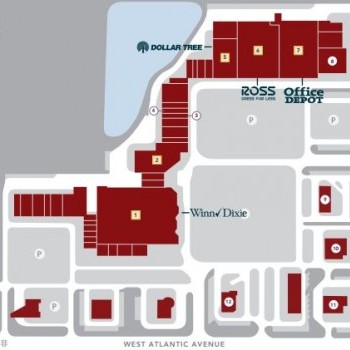 Plan of mall Delray Marketplace