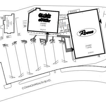 Plan of mall Martinsville Plaza
