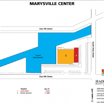 Plan of mall Marysville Center