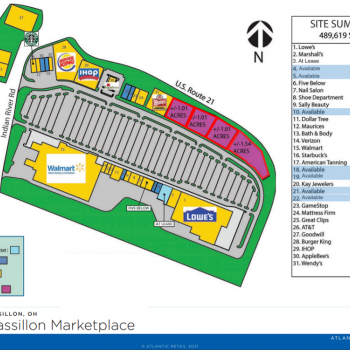 Plan of mall Massillon Marketplace