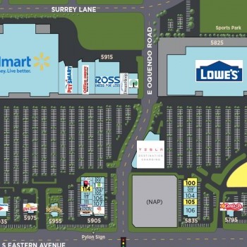 Plan of mall McCarran Marketplace