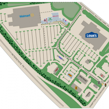 Plan of mall McDonough Marketplace