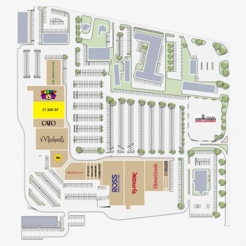 Plan of mall McFarland Plaza