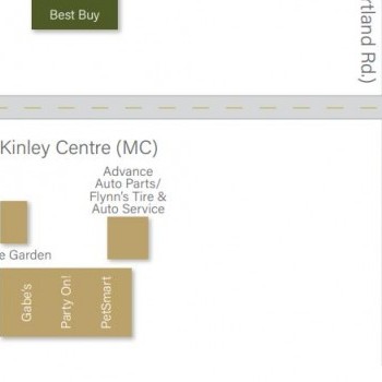 Plan of mall McKinley Centre