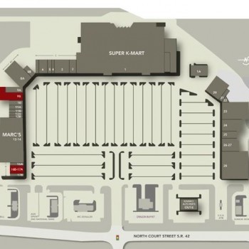 Plan of mall Medwick Marketplace